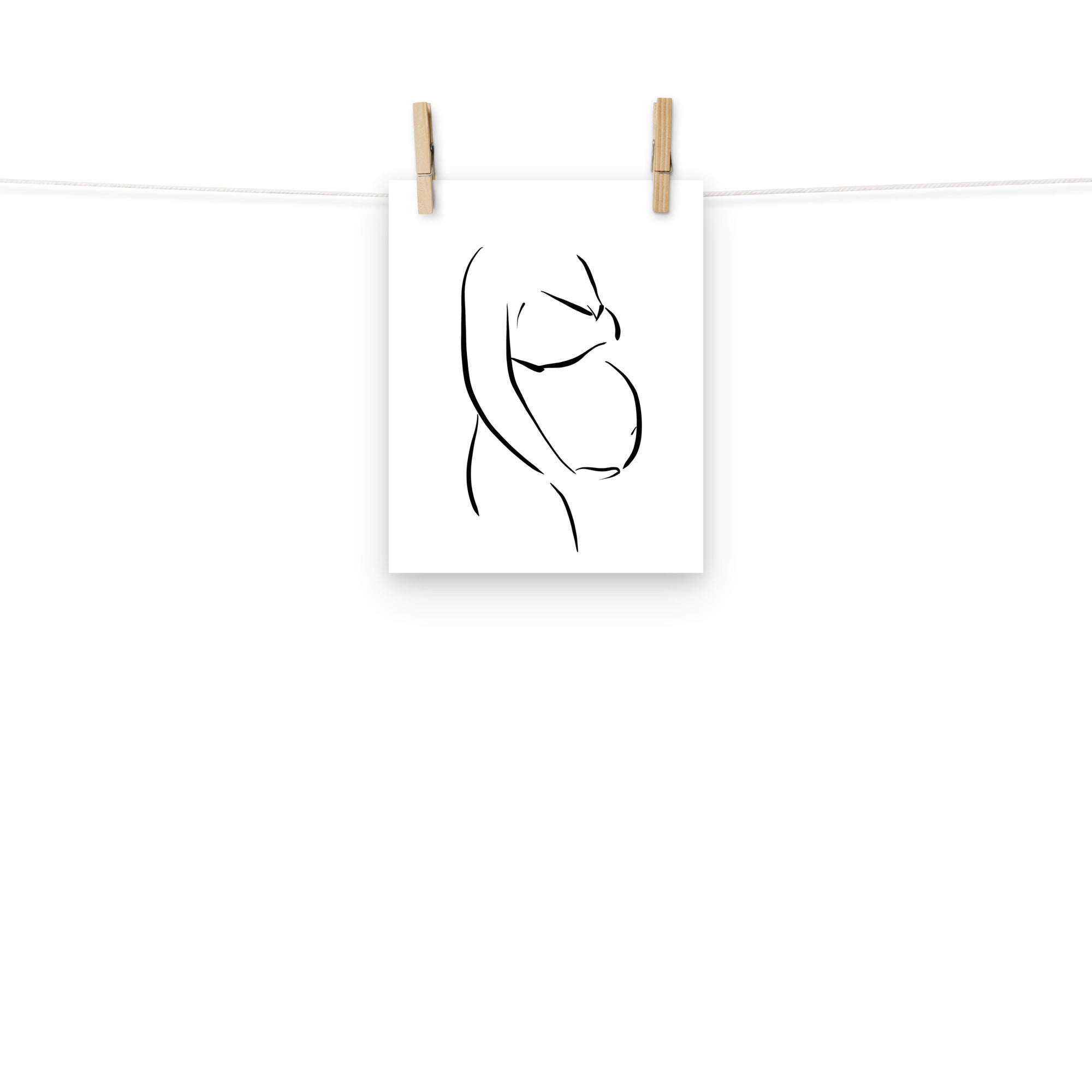 continuous line drawing of pregnant woman potrait vector illustration  2762909 Vector Art at Vecteezy