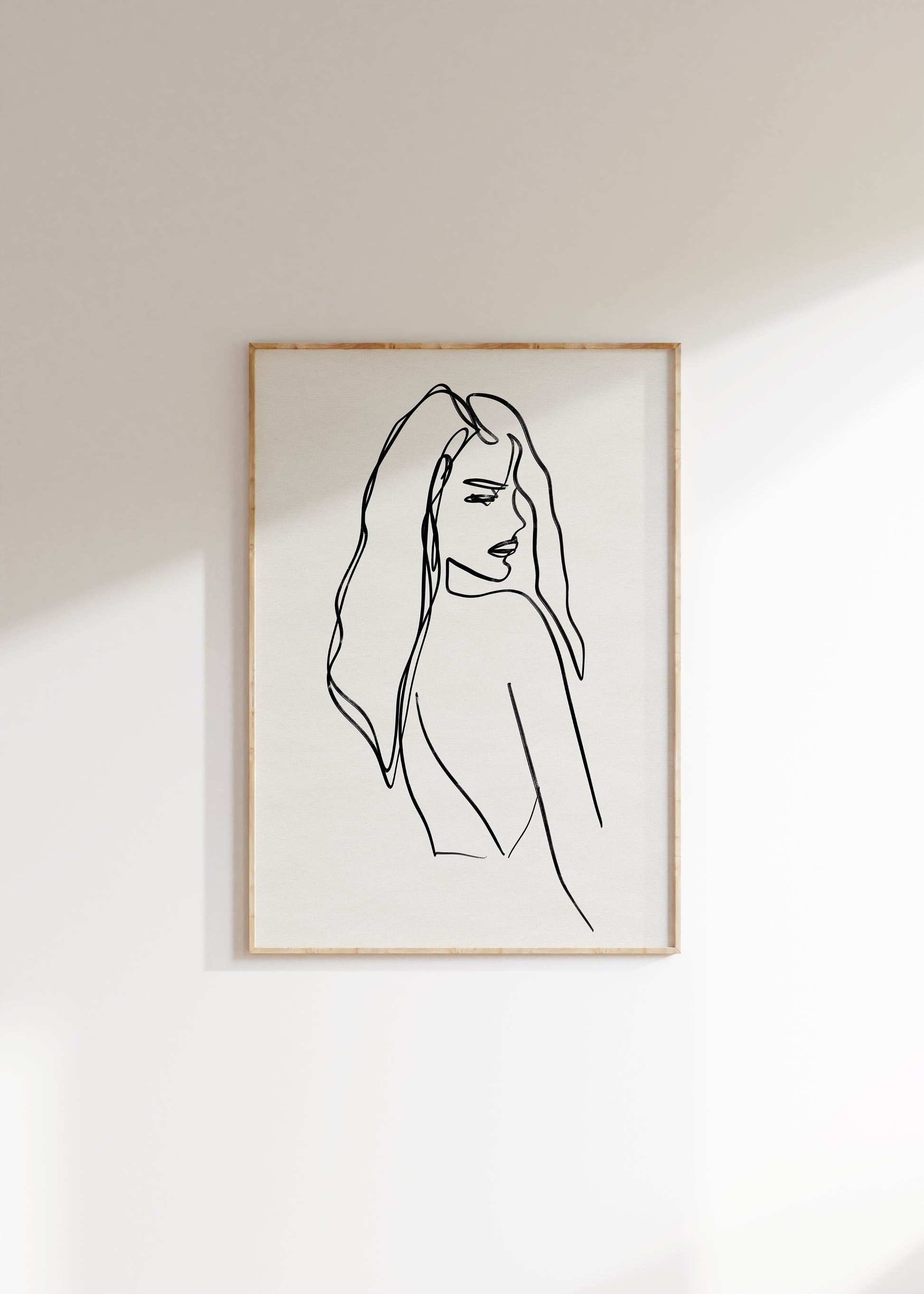 line drawing of woman, female figure line drawing, female body art